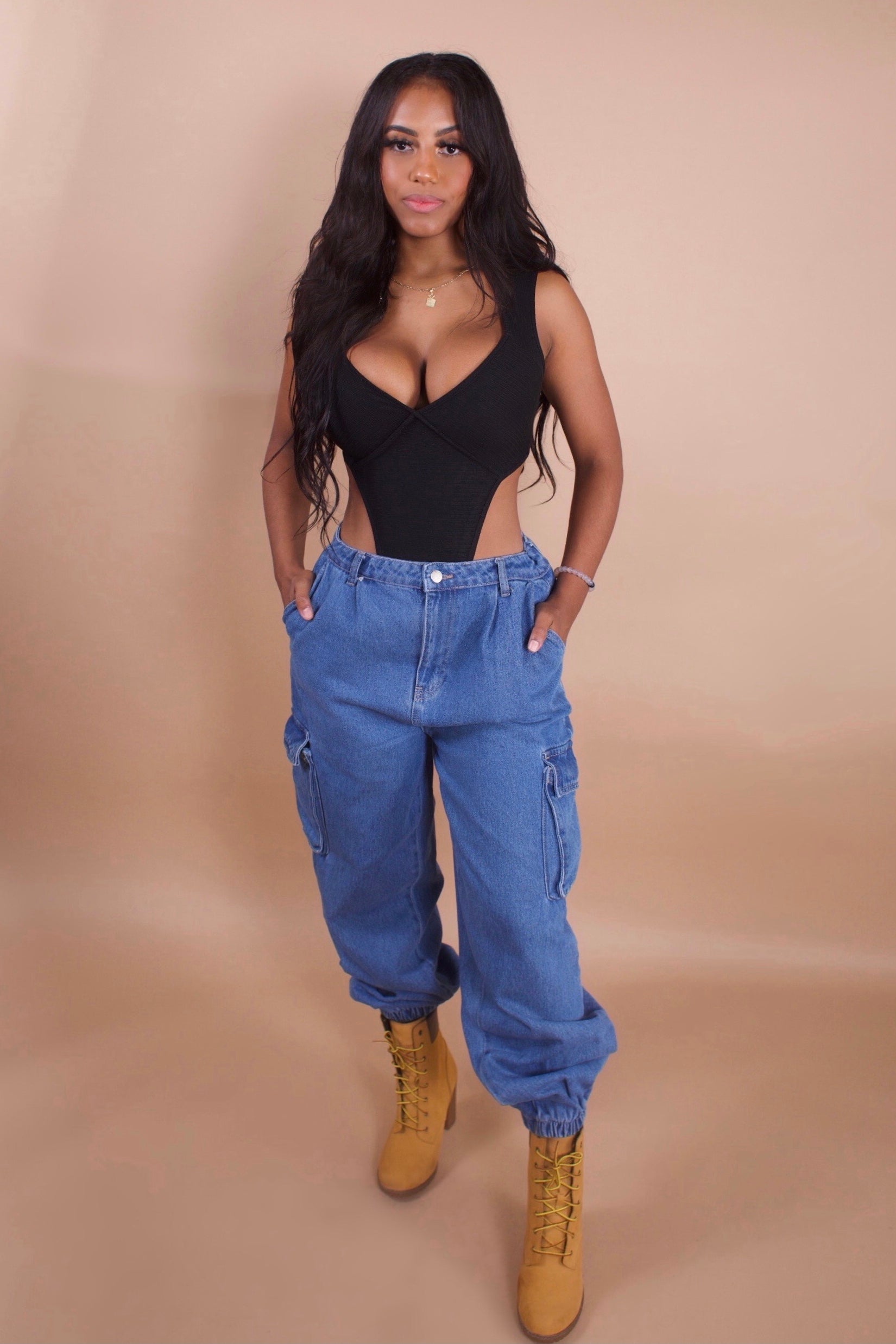 The FIX - Drip in this high-cut bodysuit & jeans for that
